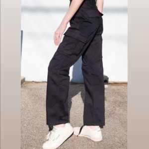 Brandy Melville black cargo pants. One size.